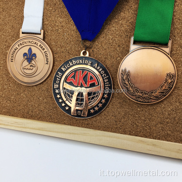 Medaglia di medaglia personalizzata OEM Souvenir Sports Soccer Medal